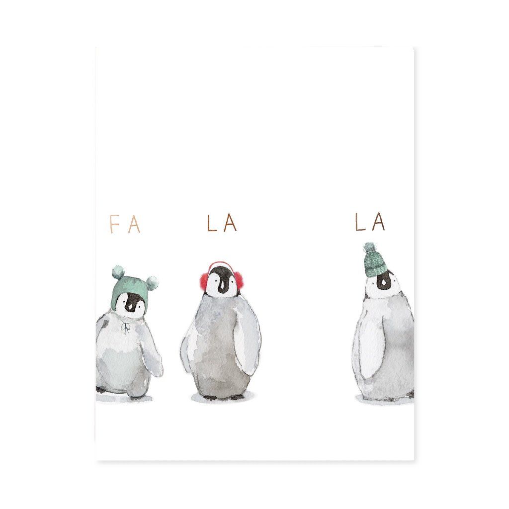 Cozy Penguins Holiday Card