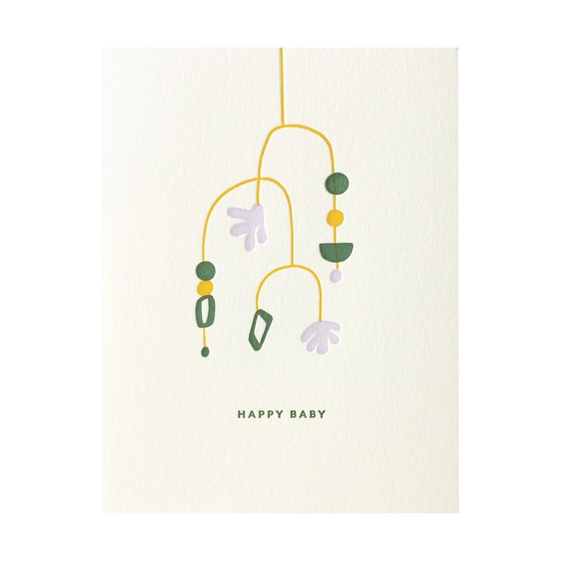Happy Baby Letterpress Card