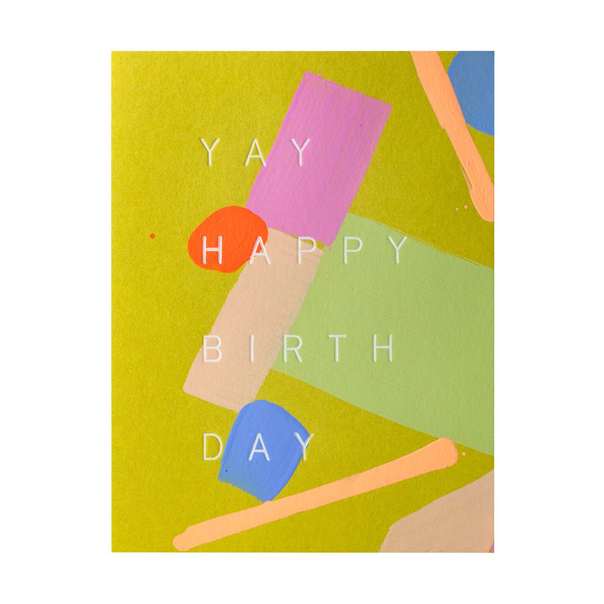 Moss Birthday Letterpress Card