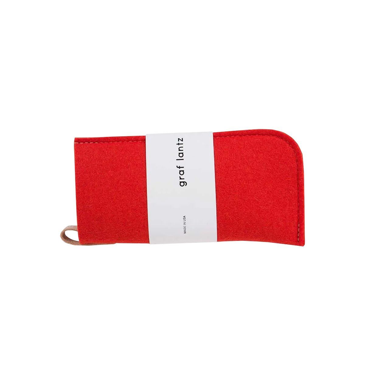Eyeglass Sleeve Merino Wool - Orange