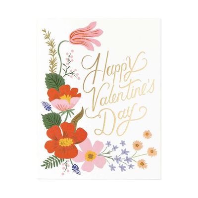 Strawberry Garden Valentine Card