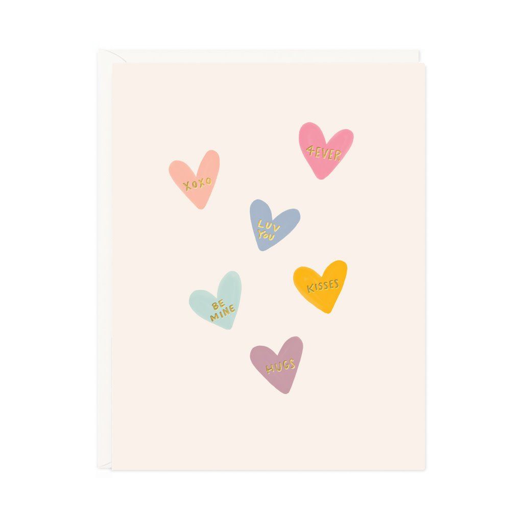 Conversation Hearts Card