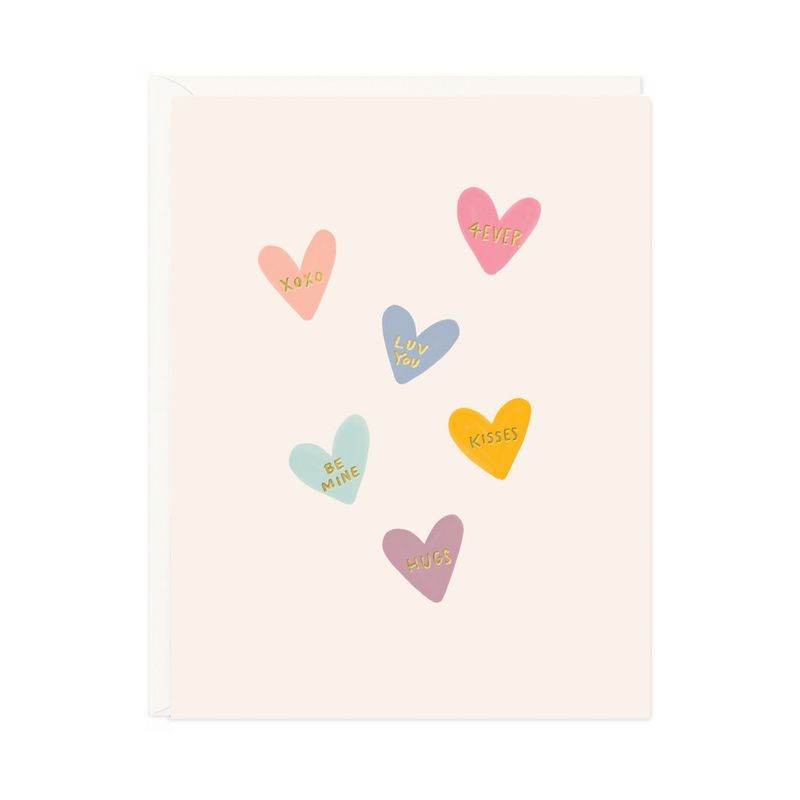 Conversation Hearts Card