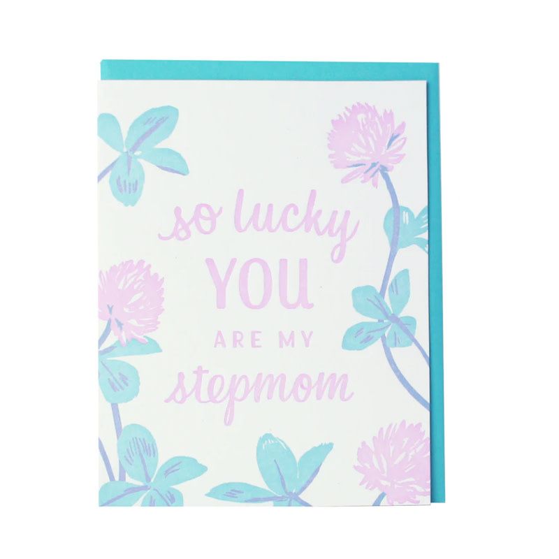 Clover Stepmom Letterpress Card