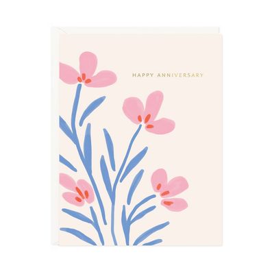 Floral Anniversary Card