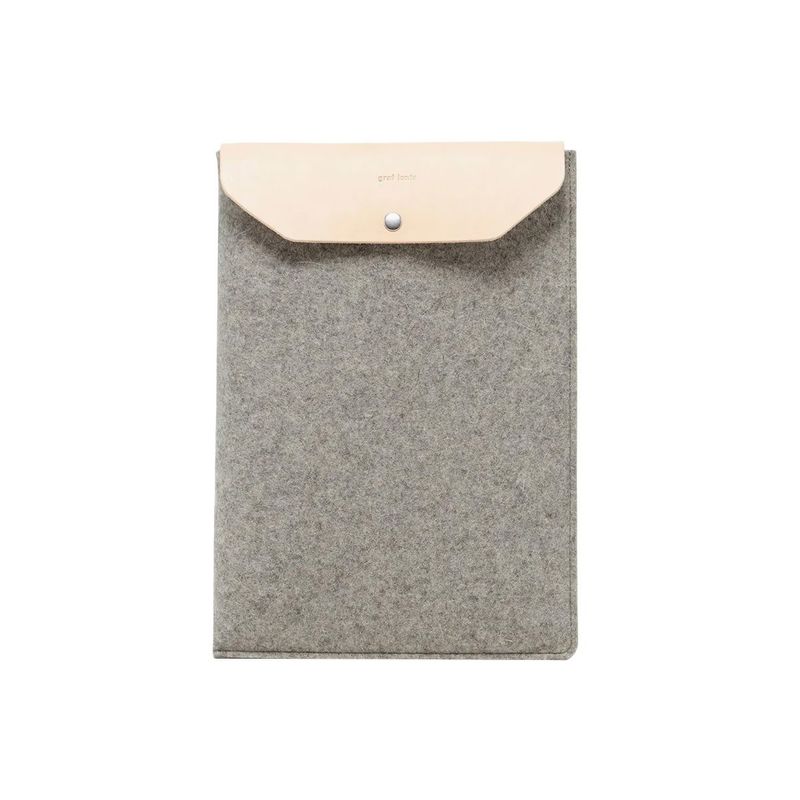 Classic Merino Wool 13&quot; Laptop Sleeve - Granite