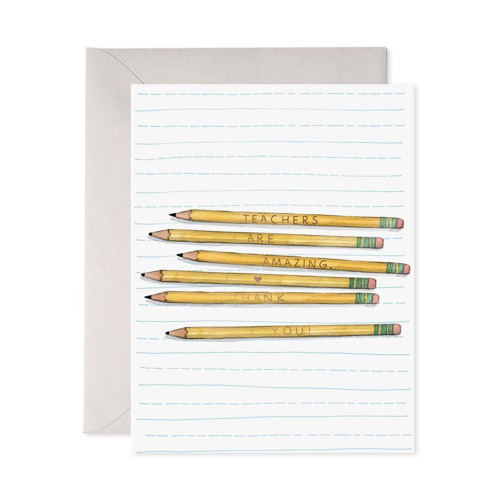 Teacher Pencils Appreciation Card