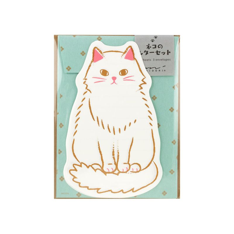 Midori MD Letter Set 924 Die-Cut Cat