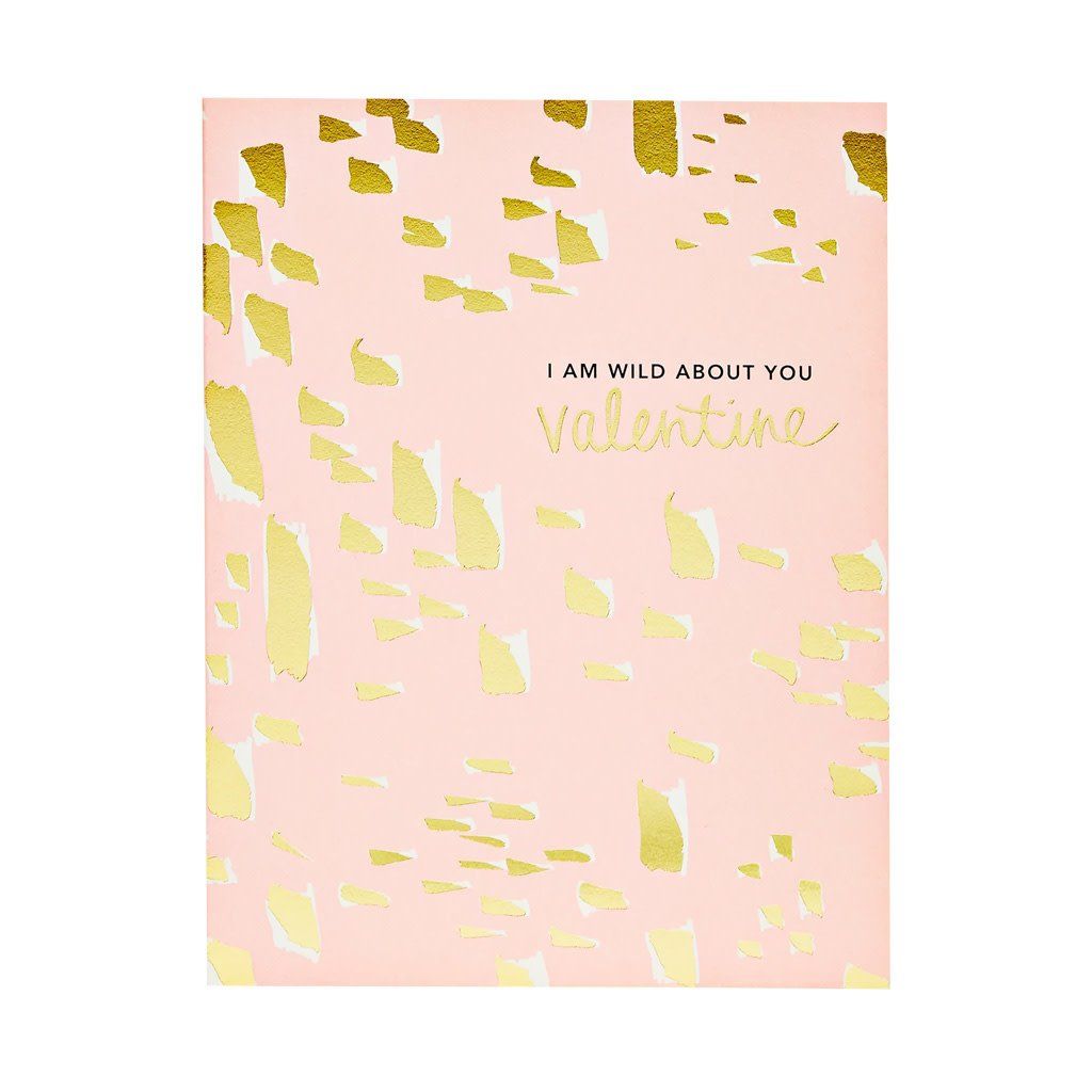 Wild About You Valentine Card