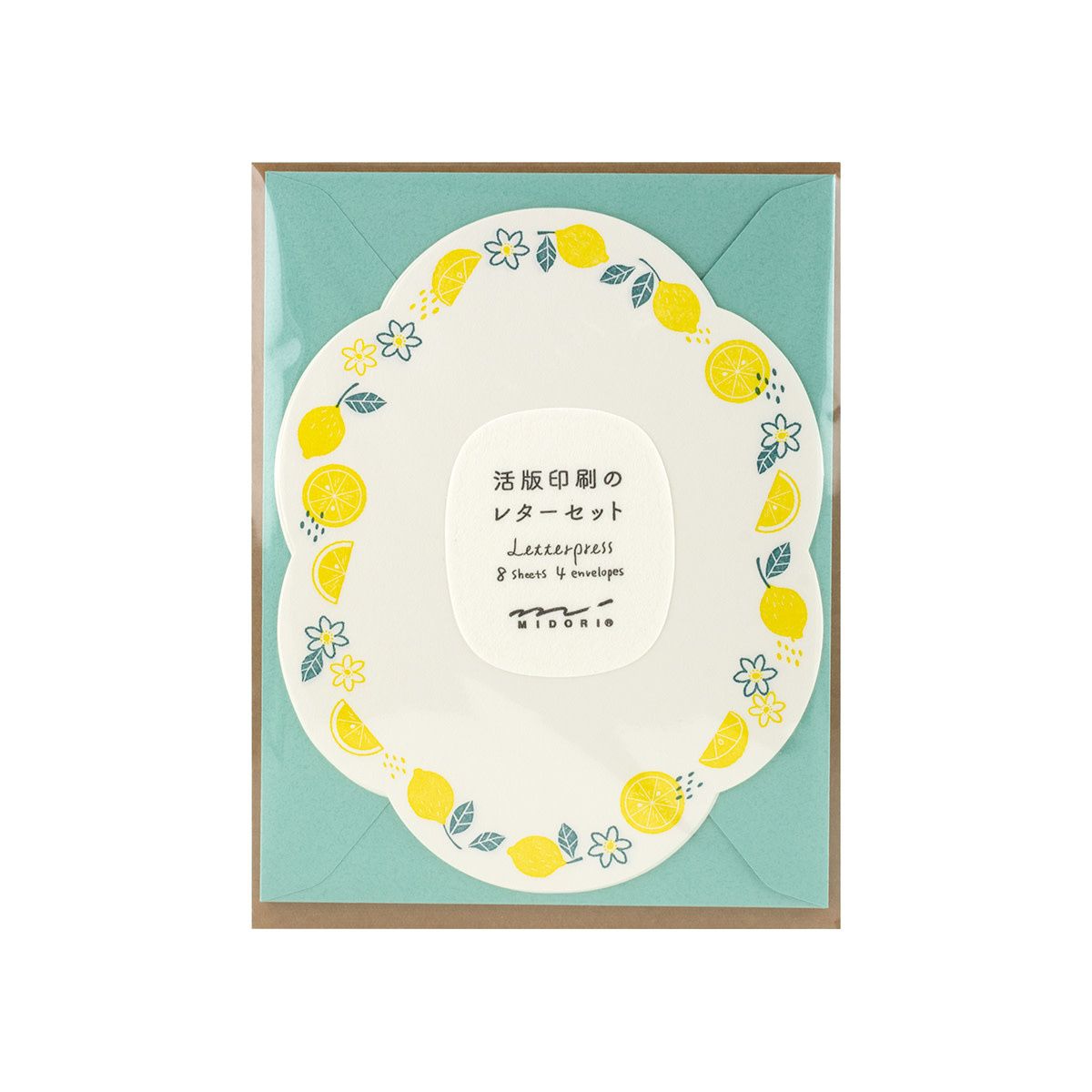 Letter Set 492 Letterpress Die-Cut Lemon
