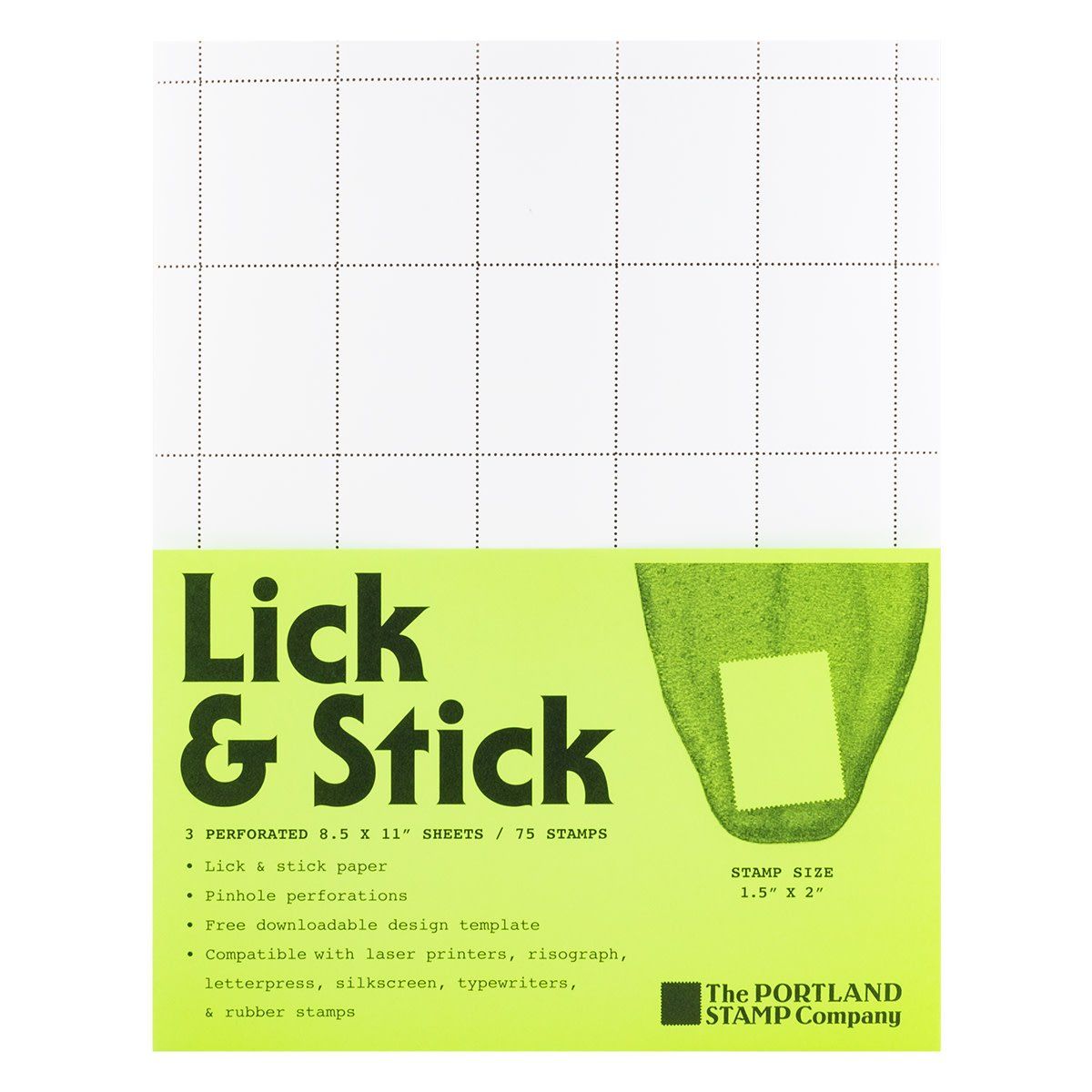 Blank Lick &amp; Stick decorative stamps 3 pack