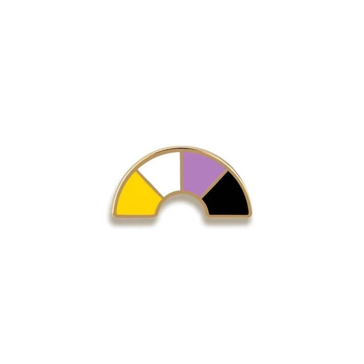 Nonbinary Pride Pin