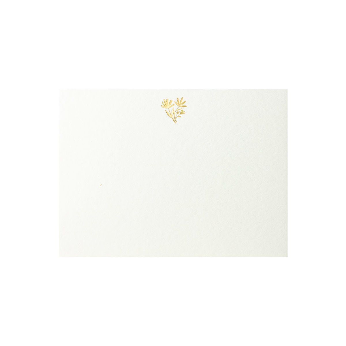 Floral Fancy Letterpress Flat Notes Set