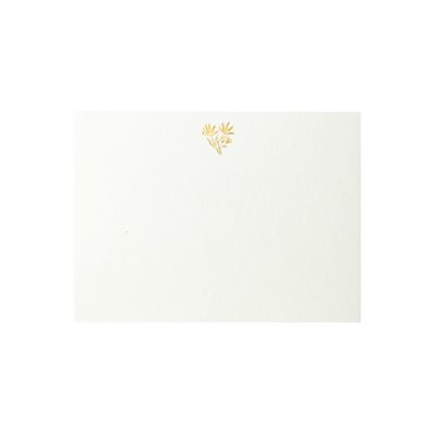 Floral Fancy Letterpress Flat Notes Set