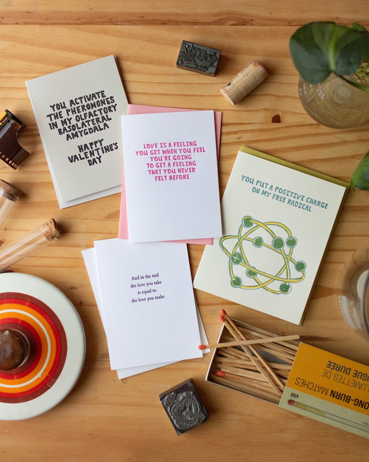 Love You Take is Equal to the Love You Make Letterpress Card