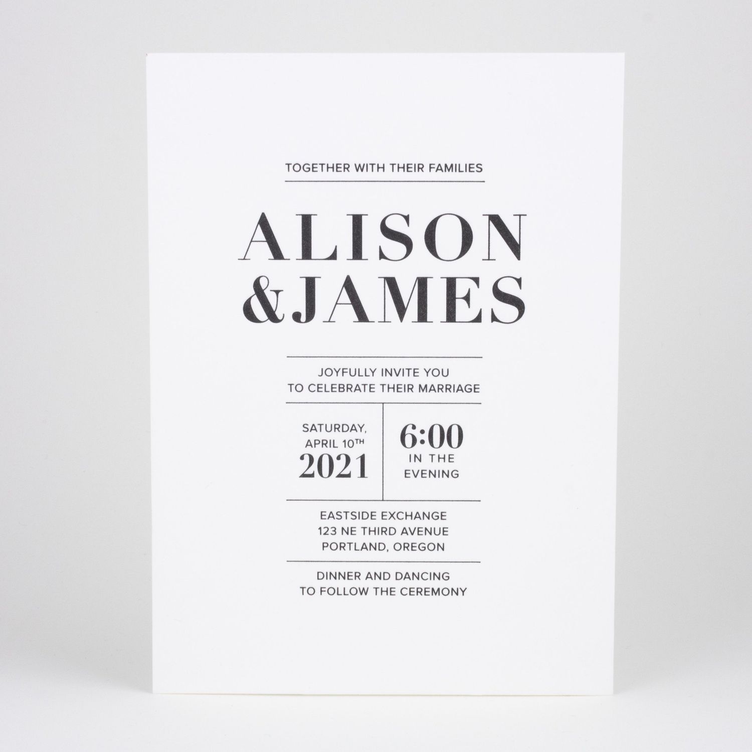 Alison Wedding Invitation