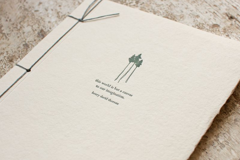 Oblation Handmade Paper Journal - Henry David Thoreau
