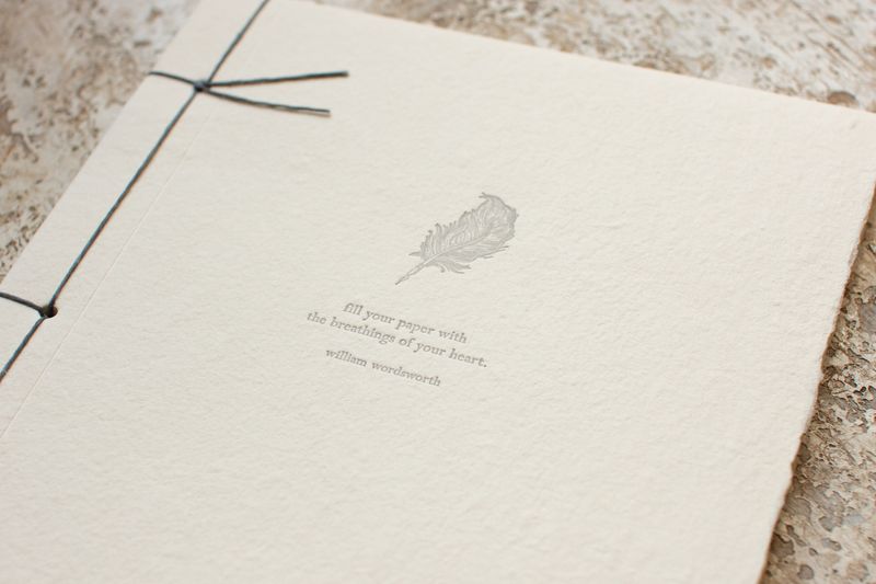 William Wordsworth Handmade Paper Inspiration Journal