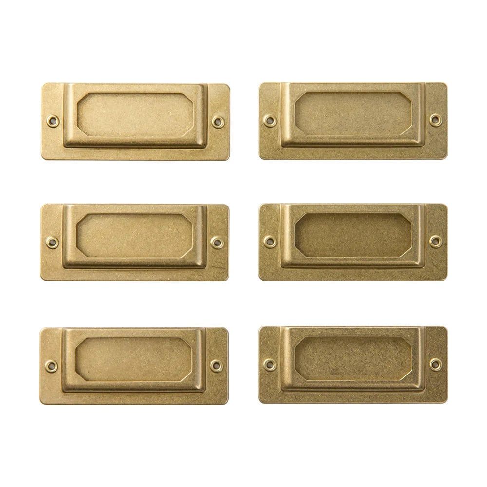 TRAVELER’S COMPANY – Brass Label Plate