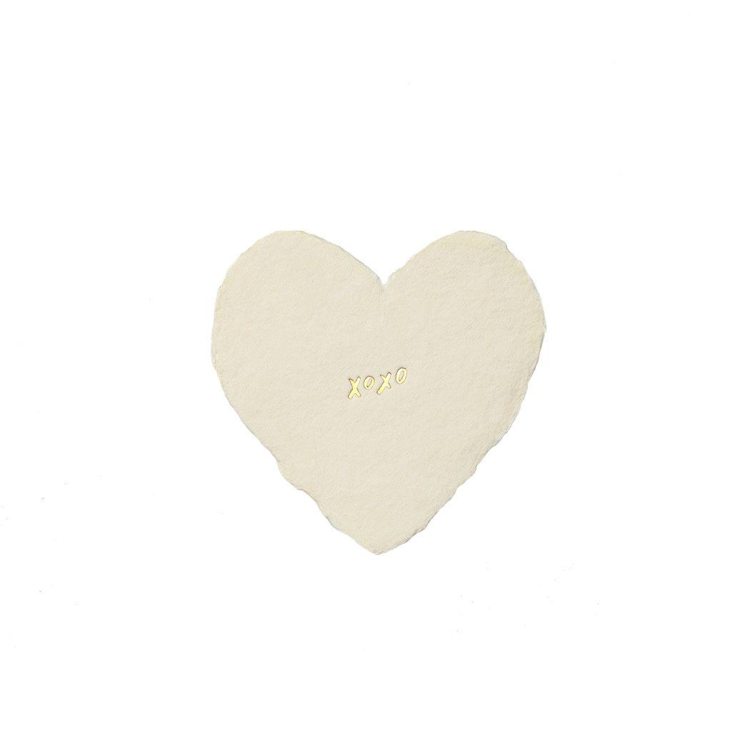 xoxo Letterpress Foiled Heart Enclosure