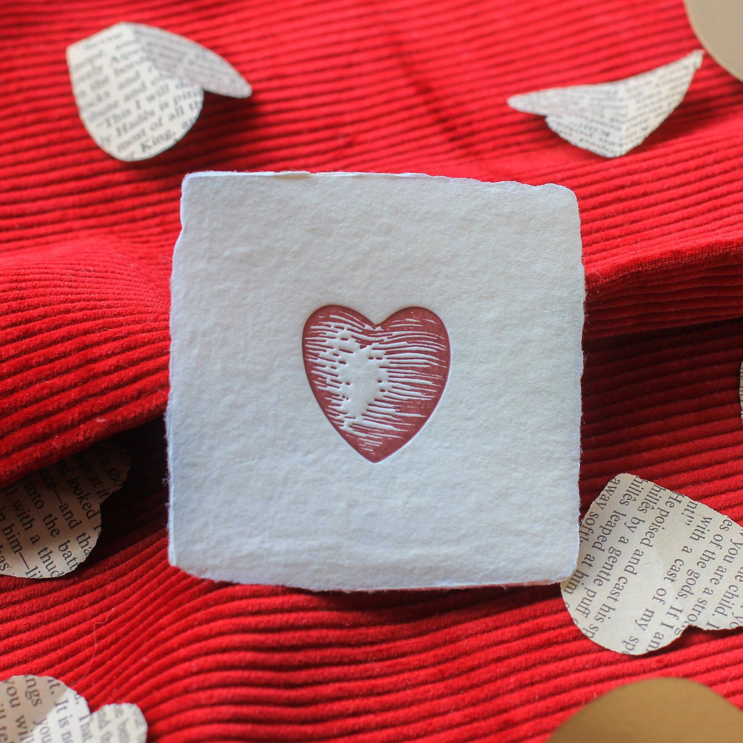 Heart Petite Charm Letterpress Enclosure
