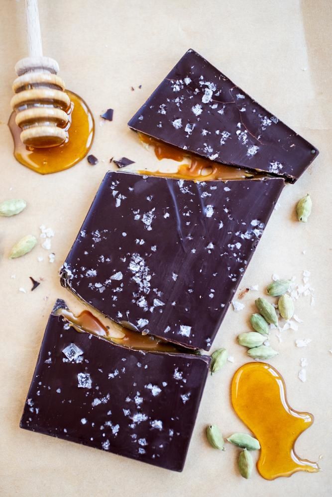 Wildwood Chocolate Bar - Cardamom and Honey Caramel with Sea Salt