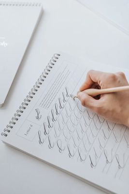 Lowercase Alphabet Calligraphy Practice Pad