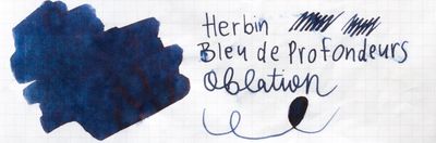 J. Herbin Bleu des Profondeurs Ink Cartridges