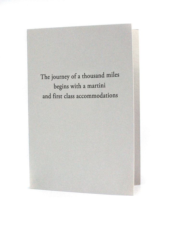 Journey of a Thousand Miles Letterpress Card