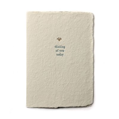 Thinking of You Today Small Salutation Letterpress Card