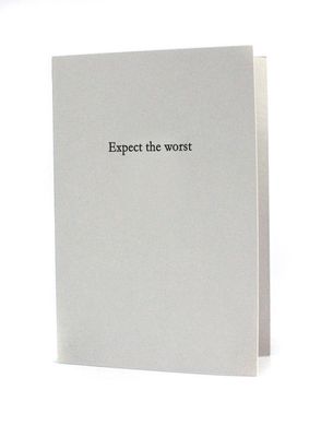 Expect the Worst Letterpress Card