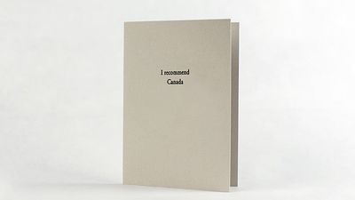 I Recommend Canada Letterpress Card
