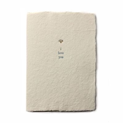 I Love You Small Salutation Letterpress Card