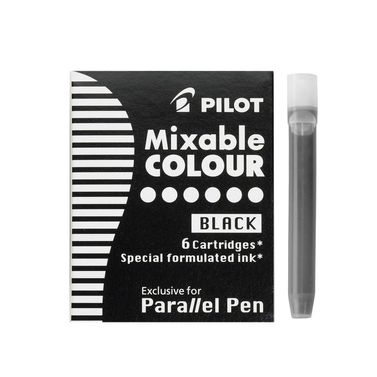 Pilot Parallel Pen Cartridges - Box of 6 Black