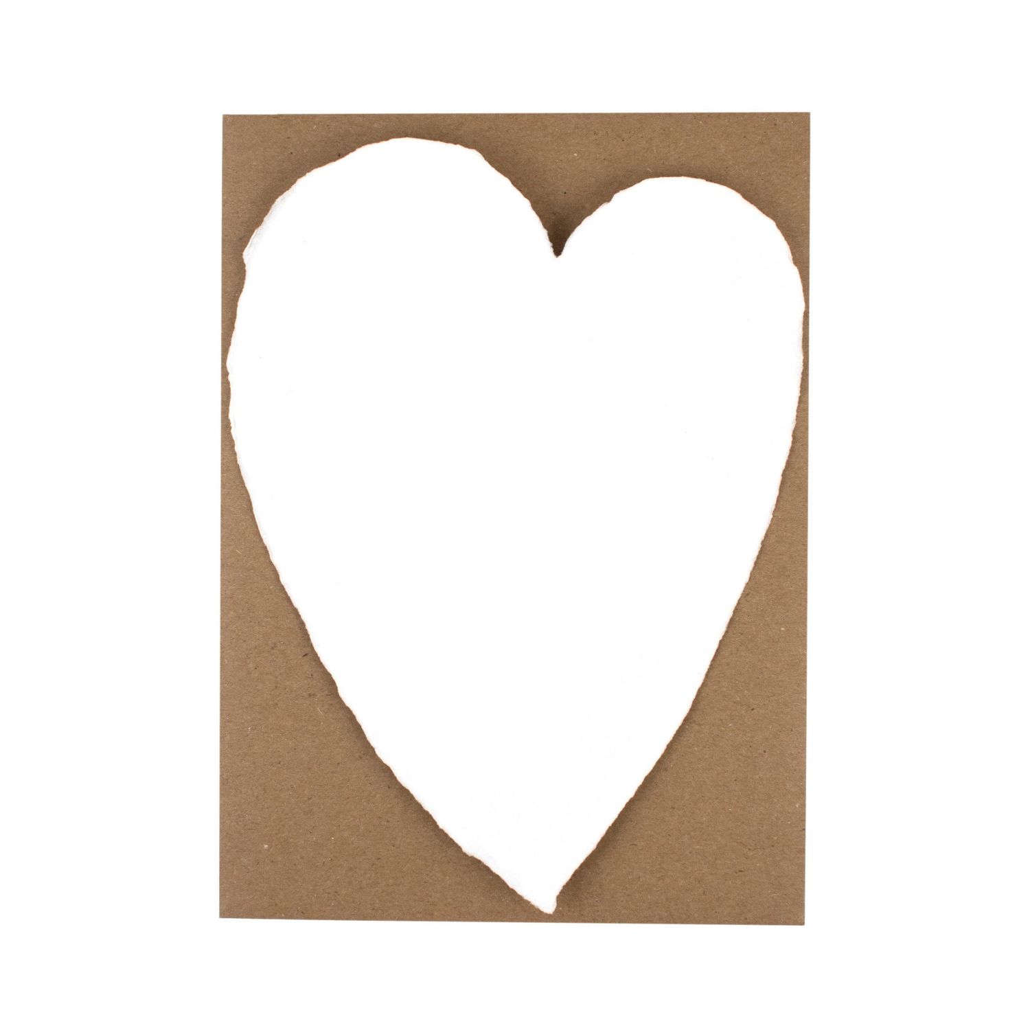 Large White Handmade Paper Heart