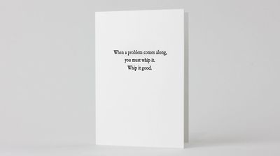 Whip It Good Letterpress Card