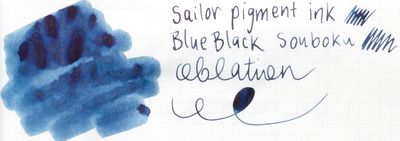Sailor Souboku Pigment Blue Black Ink Cartridges