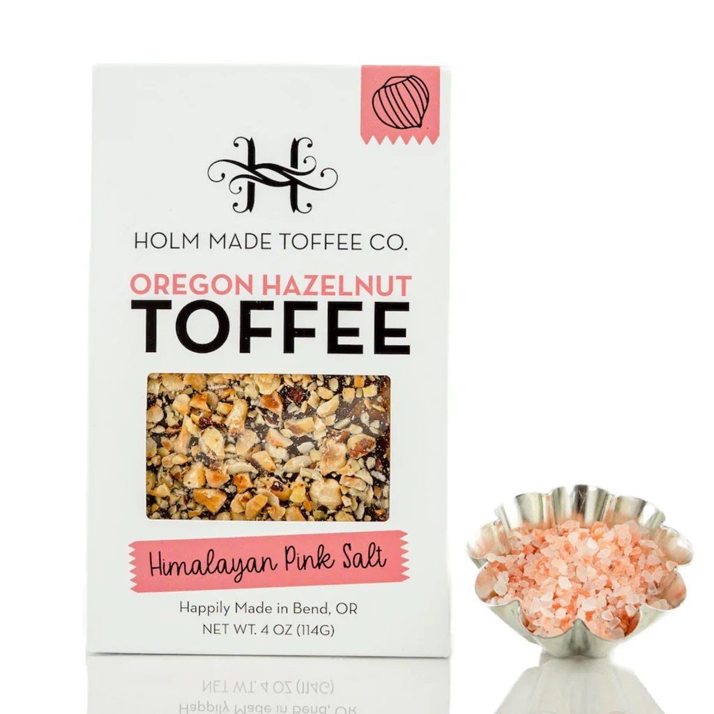 Holm Made Toffee Co. Oregon Hazelnut Toffee - Himalayan Pink Salt