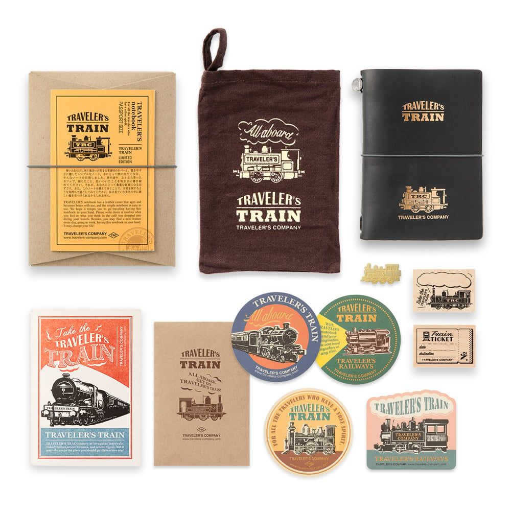 TRAVELER'S COMPANY Traveler's Notebook – TRAIN Limited Set