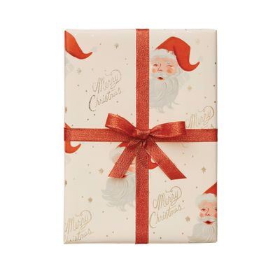 Rifle Santa Wrapping Paper Roll