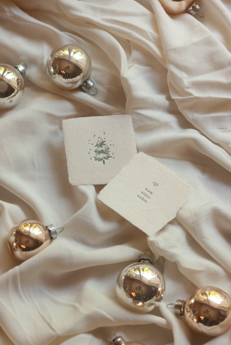 Winter Wishes Petite Wish Letterpress Enclosure