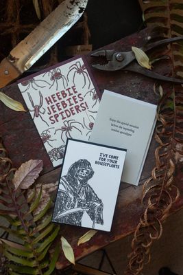 Houseplants Reaper Letterpress Card