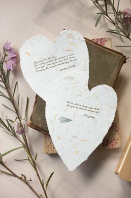 Christina Rossetti Floral Poem Letterpress Card