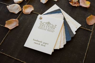 Oblation Handmade Paper Swatch Deck