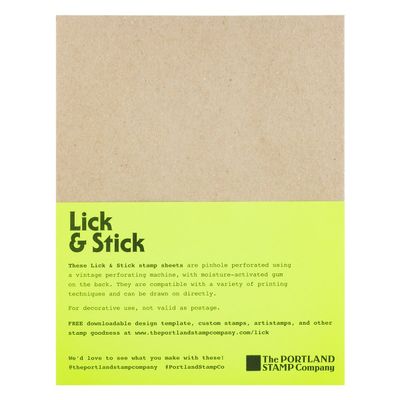Blank Lick &amp; Stick Decorative Stamps
