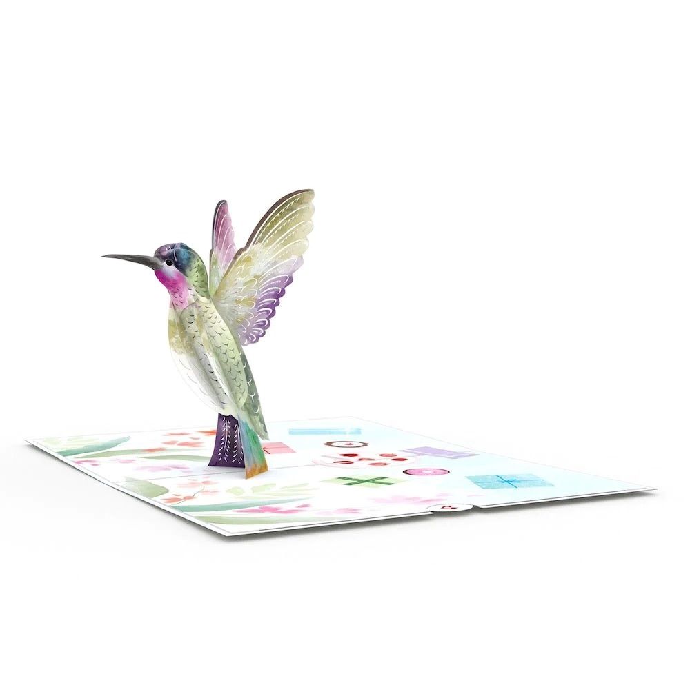 Birthday Hummingbird Pop Up Card