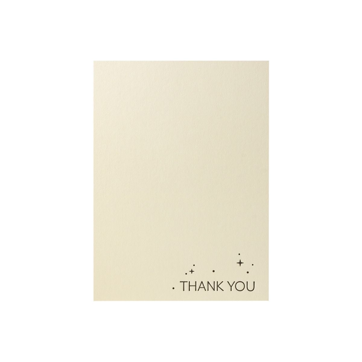 Stars Thank You Letterpress Note Set