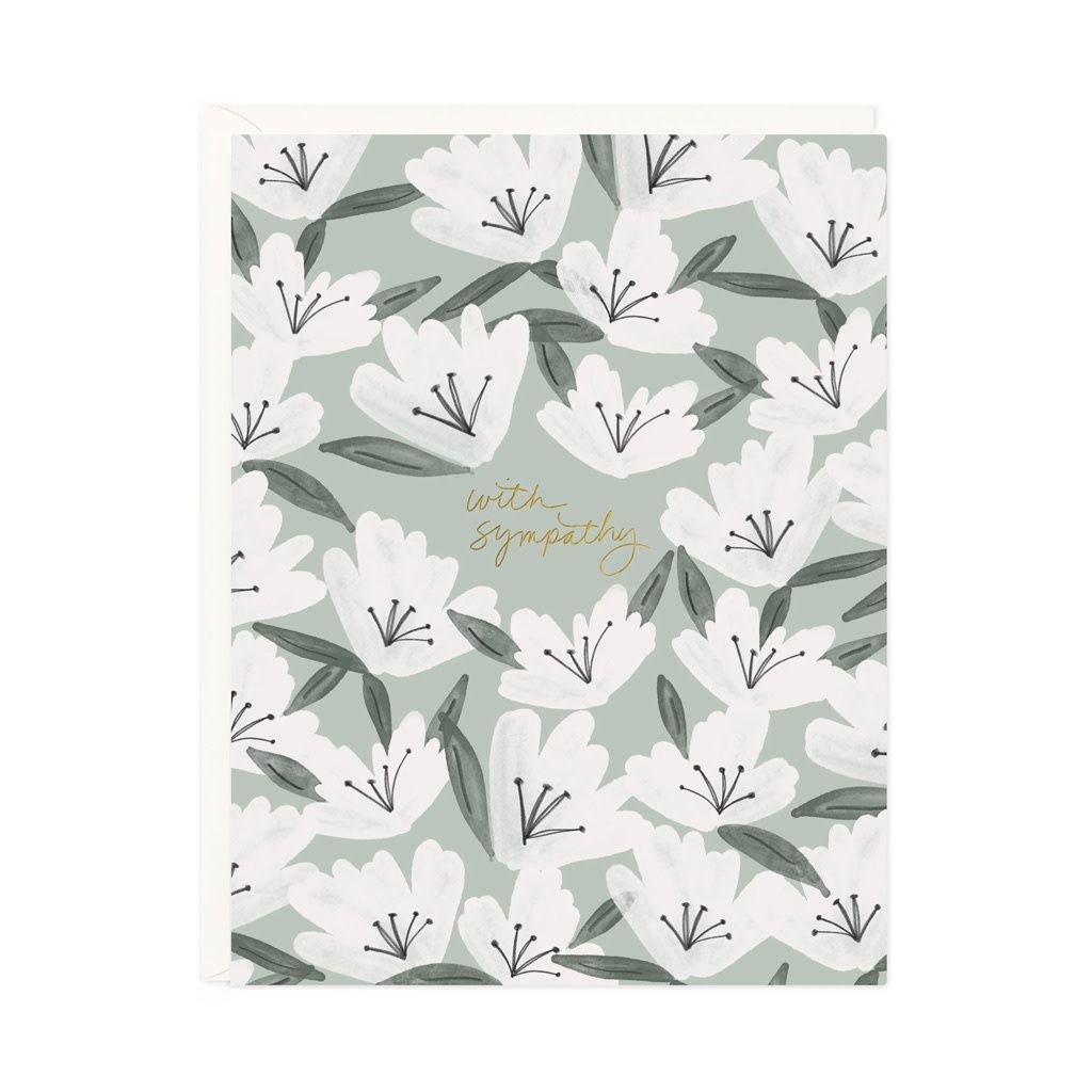 Sympathy Flowers Card