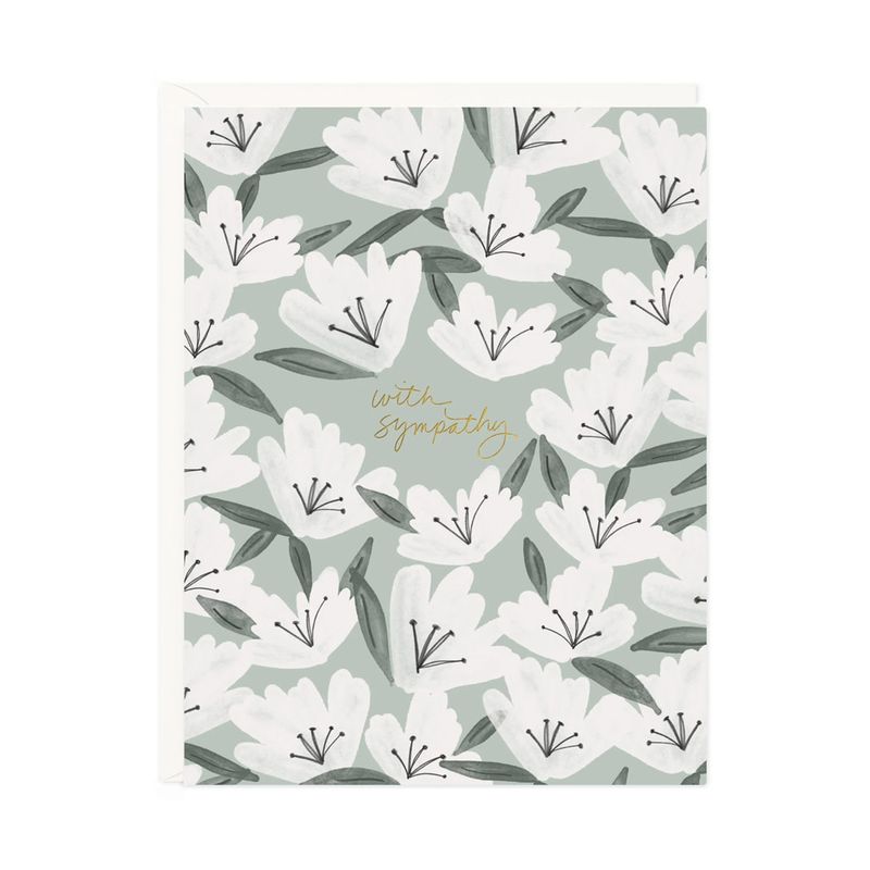 Sympathy Flowers Card