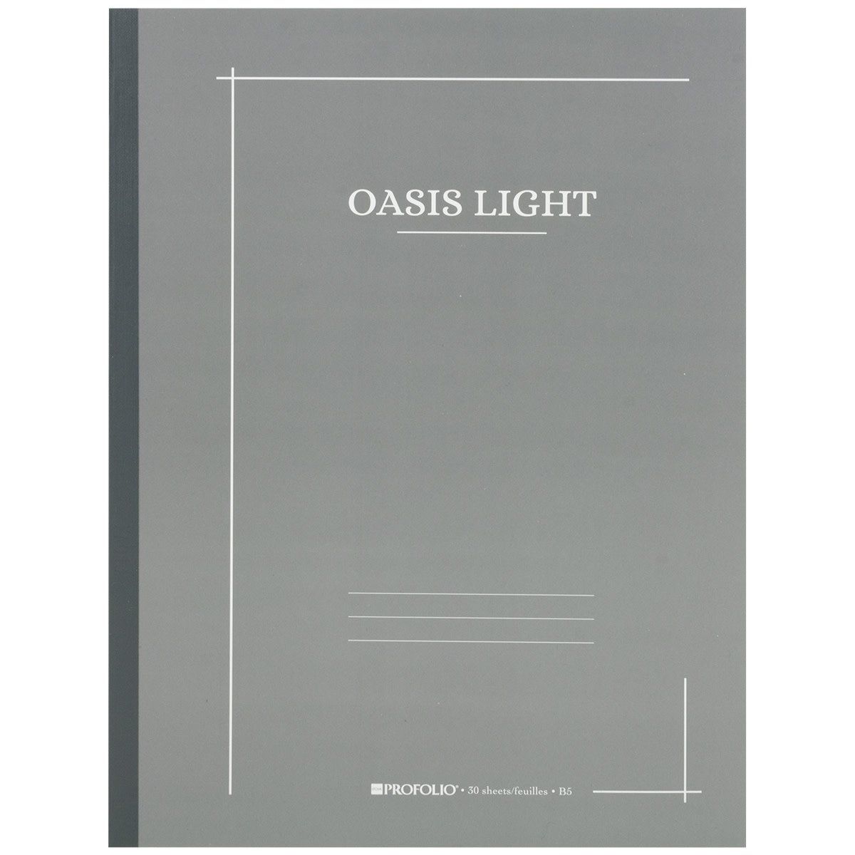 Oasis Light Notebook B5 Thundercloud